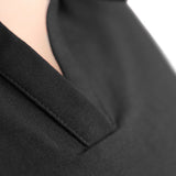 Vatkalı Polo Yaka Siyah Crop