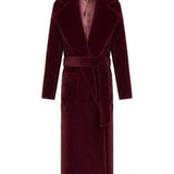 Carmen Tay Tüyü Bordo Kaban