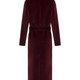 Carmen Tay Tüyü Bordo Kaban